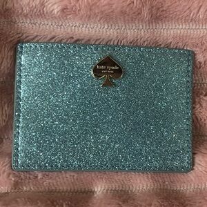 Kate Spade Sparkling Silver Card Holder
